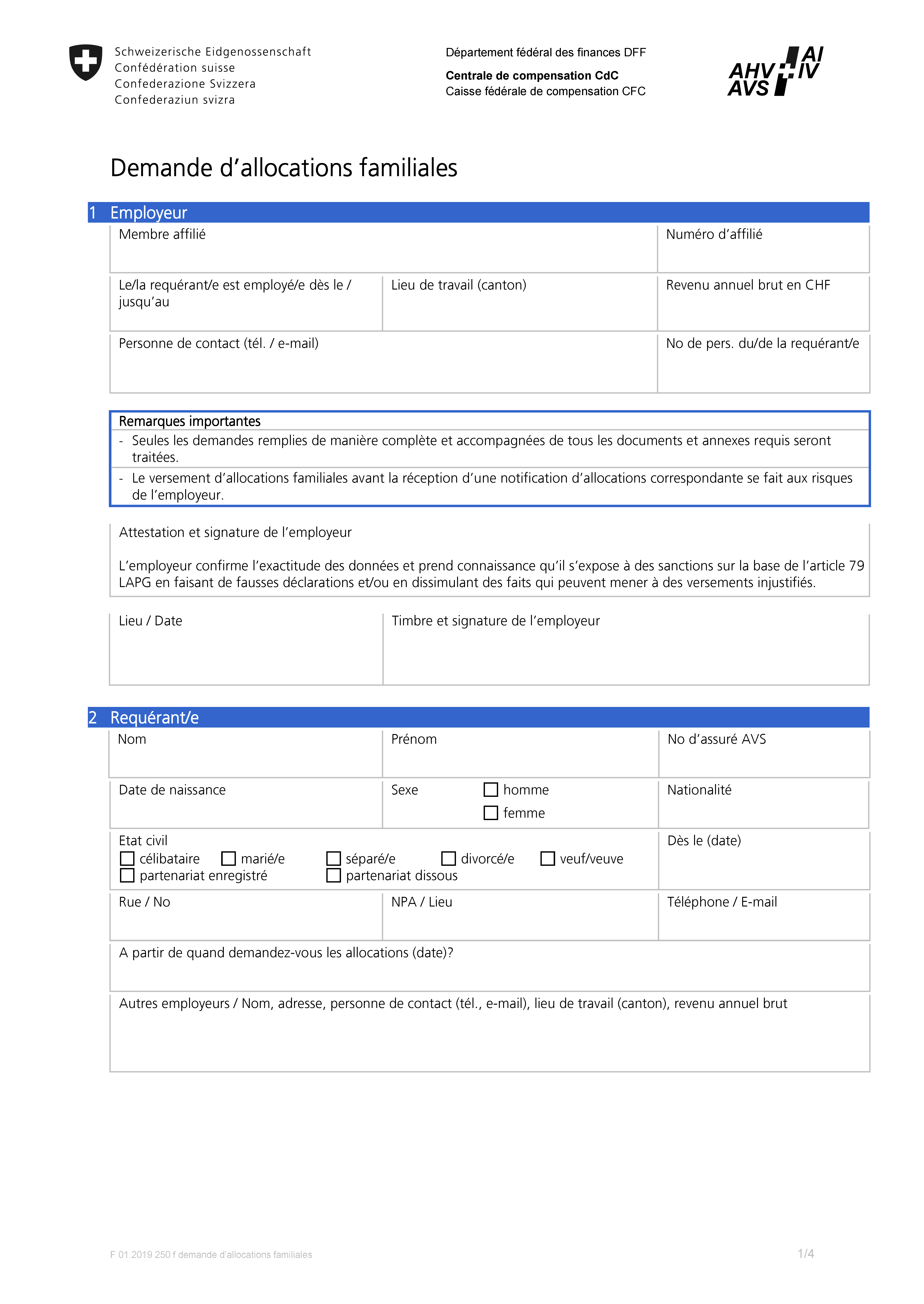 Allocations Familiales